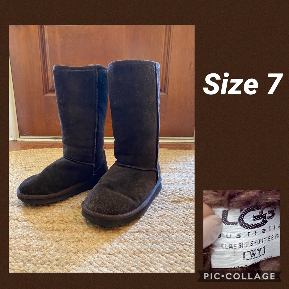 Classic UGG Brown Boots Ladies Size 7